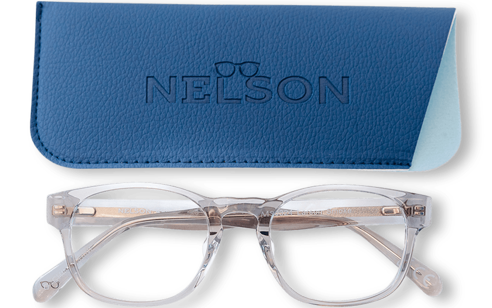 Nelson-Larson-Reading-Glasses-Smoke-Folded-View-with-Case
