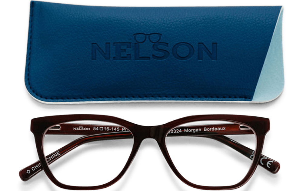 Nelson-Morgan-Reading-Glasses-Bordeaux-Folded-View-with-Case